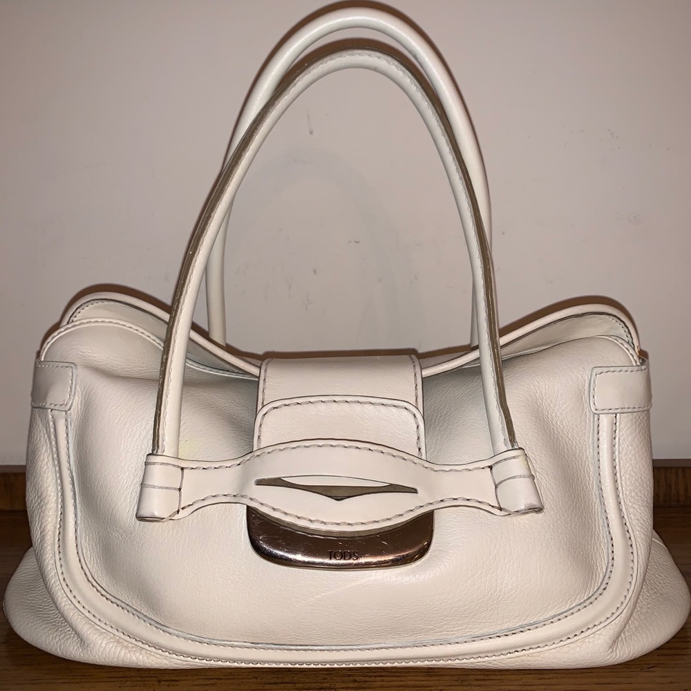 Tod’s white handbag